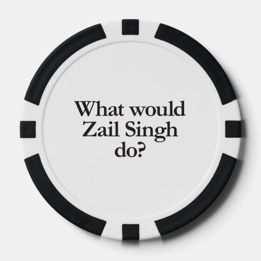 Wat zou Zeil Singh doen? Pokerchips (Voorkant)
