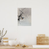 Watanabe Seitei-vogelpest die vis van ras vangt Poster (Keuken)