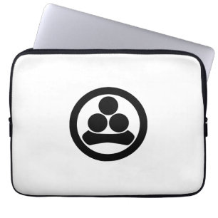 Watanabe ster in cirkel laptop sleeve