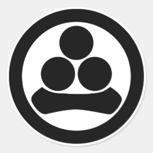 Watanabe ster in cirkel ronde sticker