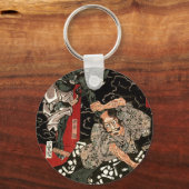 Watanabe Tsuna Fighting Demon 歌 国 芳 Sleutelhanger (Voorkant)