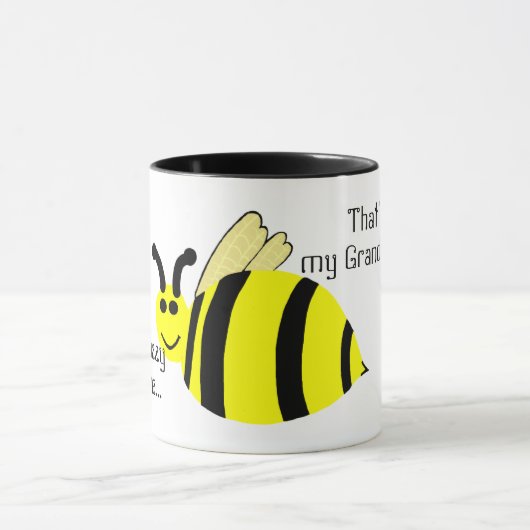 WatBuzzy houdt van me Bumble Bee Mok CUSTOMIZE NAA (Midden)