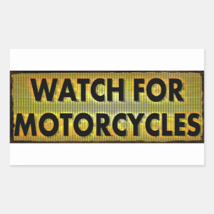 Watch For Motorcycles Stickers