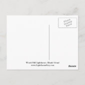 Watch Hill Lighthouse, Rhode Island Briefkaart (Achterkant)