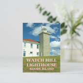 Watch Hill Lighthouse, Rhode Island Carte postale (Debout devant)