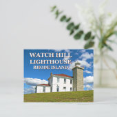 Watch Hill Lighthouse, Rhode Island Carte postale (Debout devant)