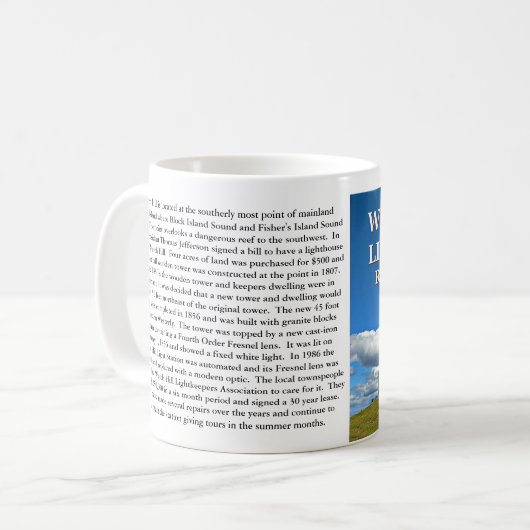 Watch Hill Lighthouse, Rhode Island Mok (Voorkant links)