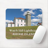 Watch Hill Lighthouse, Rhode Island Mousepad Muismat (Met muis)