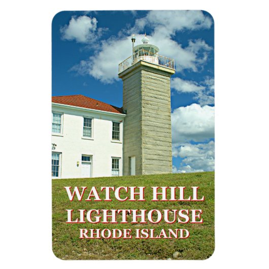 Watch Hill Lighthouse, Rhode Island Photo Magnet Magneet (Verticaal)
