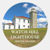 Watch Hill Lighthouse, Rhode Island Stickers (Voorkant)