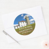 Watch Hill Lighthouse, Rhode Island Stickers (Envelop)