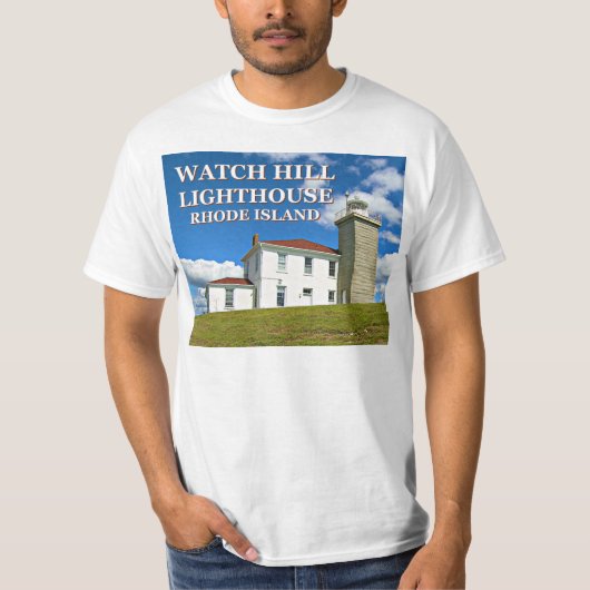 Watch Hill Lighthouse, Rhode Island T-shirt (Voorkant)