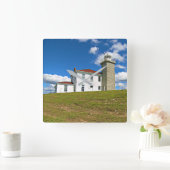 Watch Hill Lighthouse, Rhode Island Wall Clock Vierkante Klok (Huis)