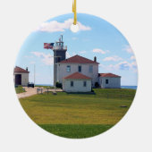 Watch Hill Lighthouse, RI Ceramic Ornament (Achterkant)
