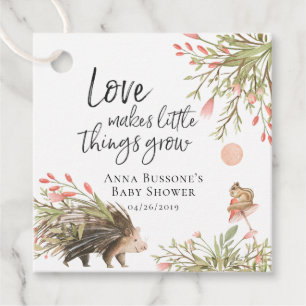 Watch Me Grow   Bos Baby Shower Favor Tag Bedankjes Labels