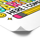 Watch Out Kindergarten Here I Come Back To School Poster (Hoek)