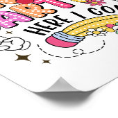 Watch Out Kindergarten Here I Come First Day Back Poster (Hoek)