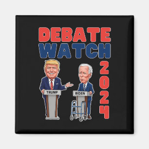 Watch Party 2024 - Trump Biden - President - Verki Magneet