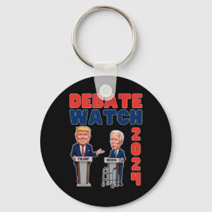 Watch Party 2024 - Trump Biden - President - Verki Sleutelhanger