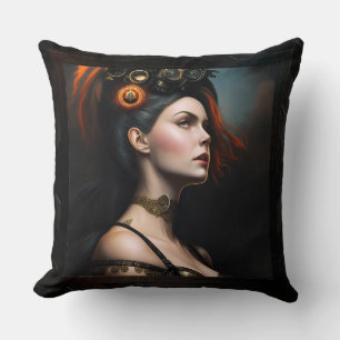 Watcher van het Storm Steampunk Beauty door Xzendo Kussen