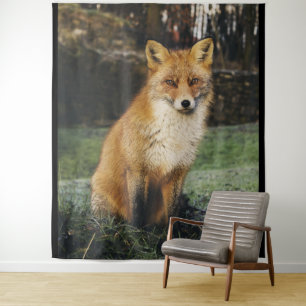 Watchful Fox Tapestry Wandkleed