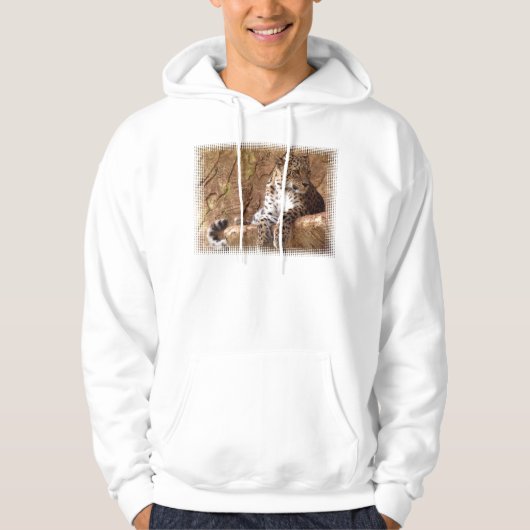 Watchful Leopard Hooded Sweatshirt (Voorkant)