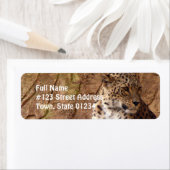 Watchful Leopard retouradreslabel Etiket (Insitu)