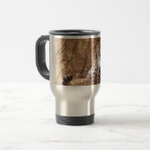 Watchful Leopard Travel Mug Reisbeker (Voorkant links)