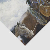 “Watching Him Move” Westerse kunst van WHD Koerner Tissuepapier (Detail)