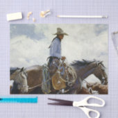 “Watching Him Move” Westerse kunst van WHD Koerner Tissuepapier (Craft)