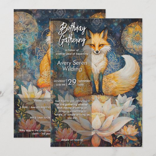 Watching Light | Fox Design Kaart (Voorkant / Achterkant)