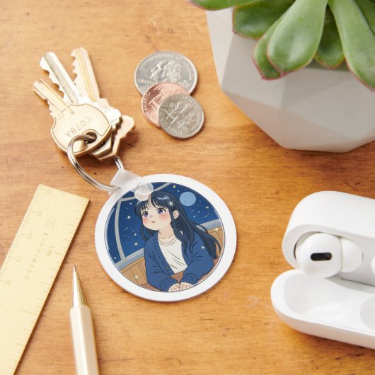 Watching the stars at the planetarium sleutelhanger (Bureau)