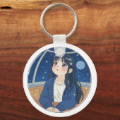 Watching the stars at the planetarium sleutelhanger (Voorkant)