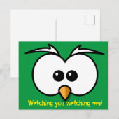 Watching you watching me! briefkaart (Voorkant / Achterkant)
