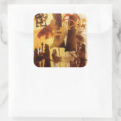 Watchstone en Symbolen Vierkante Sticker (Tas)