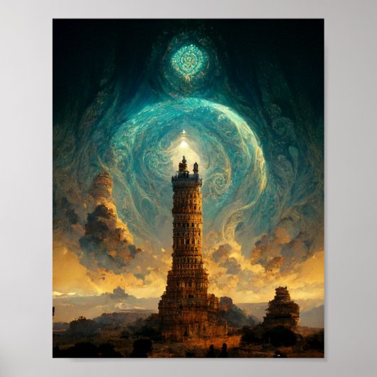 Watchtower van het Gods Fantasy Art Poster (Voorkant)