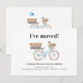 Watecolor Changement d'adresse Faire-part de dépla (Devant / Derrière)