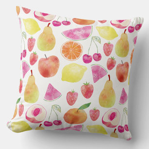 Watecolor Fruit Kussen