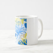 Watecolor Maman Mug Bleu Blanc (Devant droit)