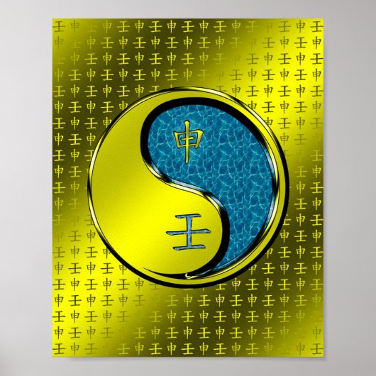 Water Aap Poster (Voorkant)