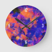 WATER ABSTRACT 1 RONDE KLOK (Voorkant)