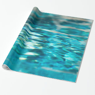 Water Abstract Blauw Groen Turquoise Aqua Zee Cadeaupapier