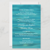 Water Achtergrond Budget Wedding Menu Sjabloon (Voorkant)