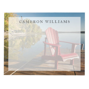 Water   Adirondack Chair at the Lake Notitieblok