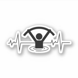 Water Aerobics Aquatische Oefening Fitness Hartsla Sticker