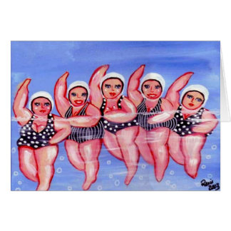 Water Aerobics Divas Fun Whimsical Chubby