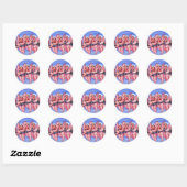 Water Aerobics Divas Fun Whimsical Chubby Ronde Sticker (Vel)