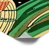 "Water" Art Deco van Jose Carlos Poster (Hoek)