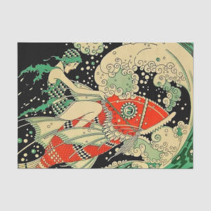 "Water" Art Deco van Jose Carlos Tissuepapier