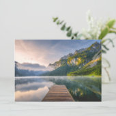 Water | Azure Alpine Lake, Austria Bedankkaart (Staand voorkant)